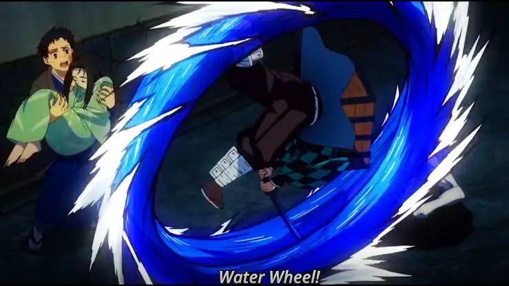 Tanjiro Using The Second Form: Water Wheel 
